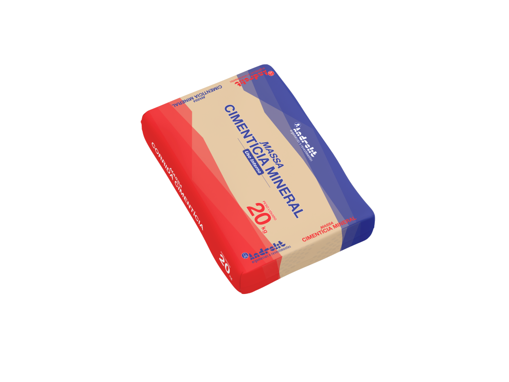 MASSA CIMENTÍCIA MINERAL BRANCA 20 KG